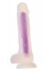 Radiant dildo świecące w ciemności średni rozmiar niebieskie